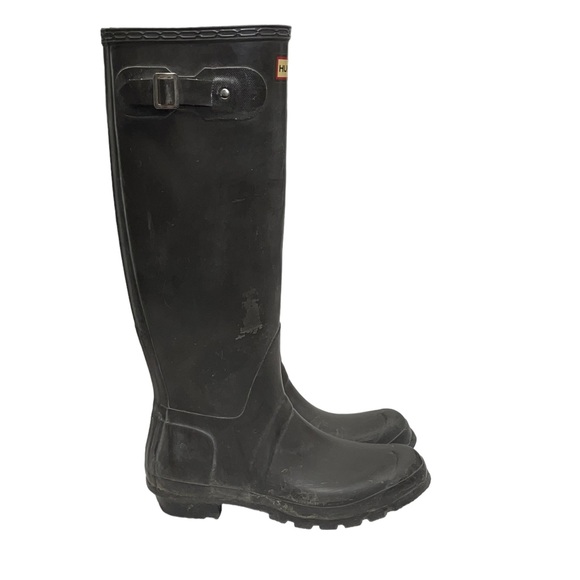 Hunter Shoes Hunter Womens Black Tall Rain Boots Size 8 Poshmark